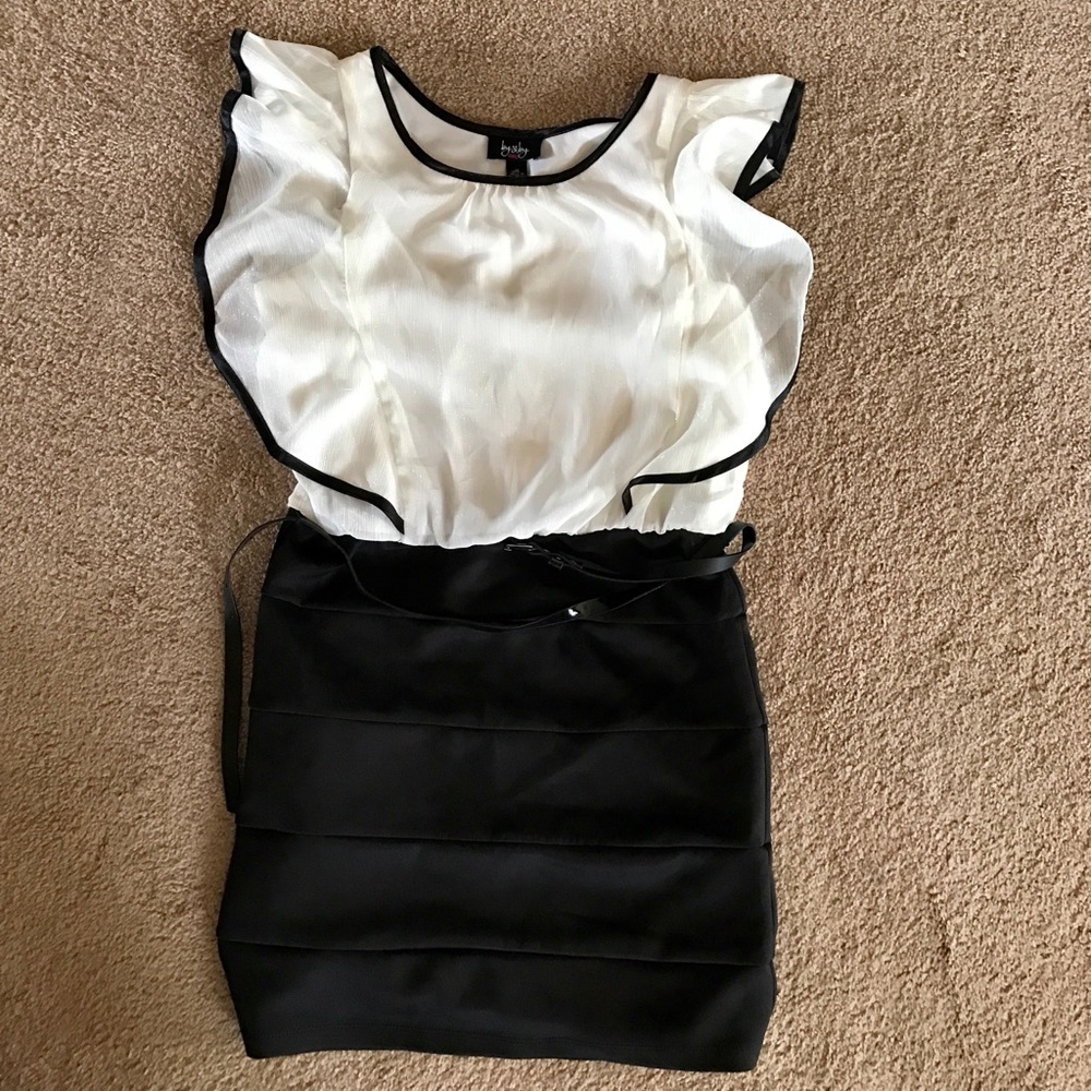 White and Black Dress